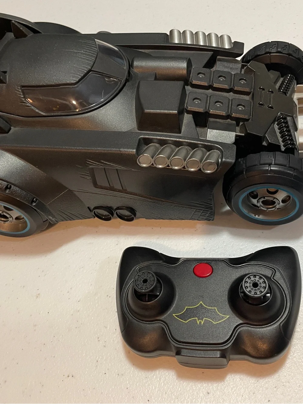 Black Bat-Inspired Push Car for Kids - Toy Vehicle